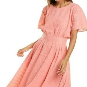 Club Monaco Seersucker Dress- Rose